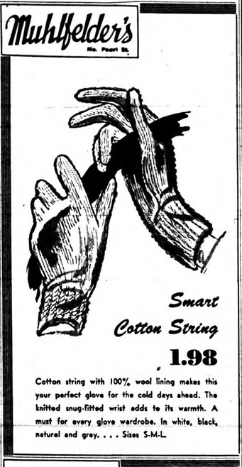 19 a string gloves Mulfelder 1955